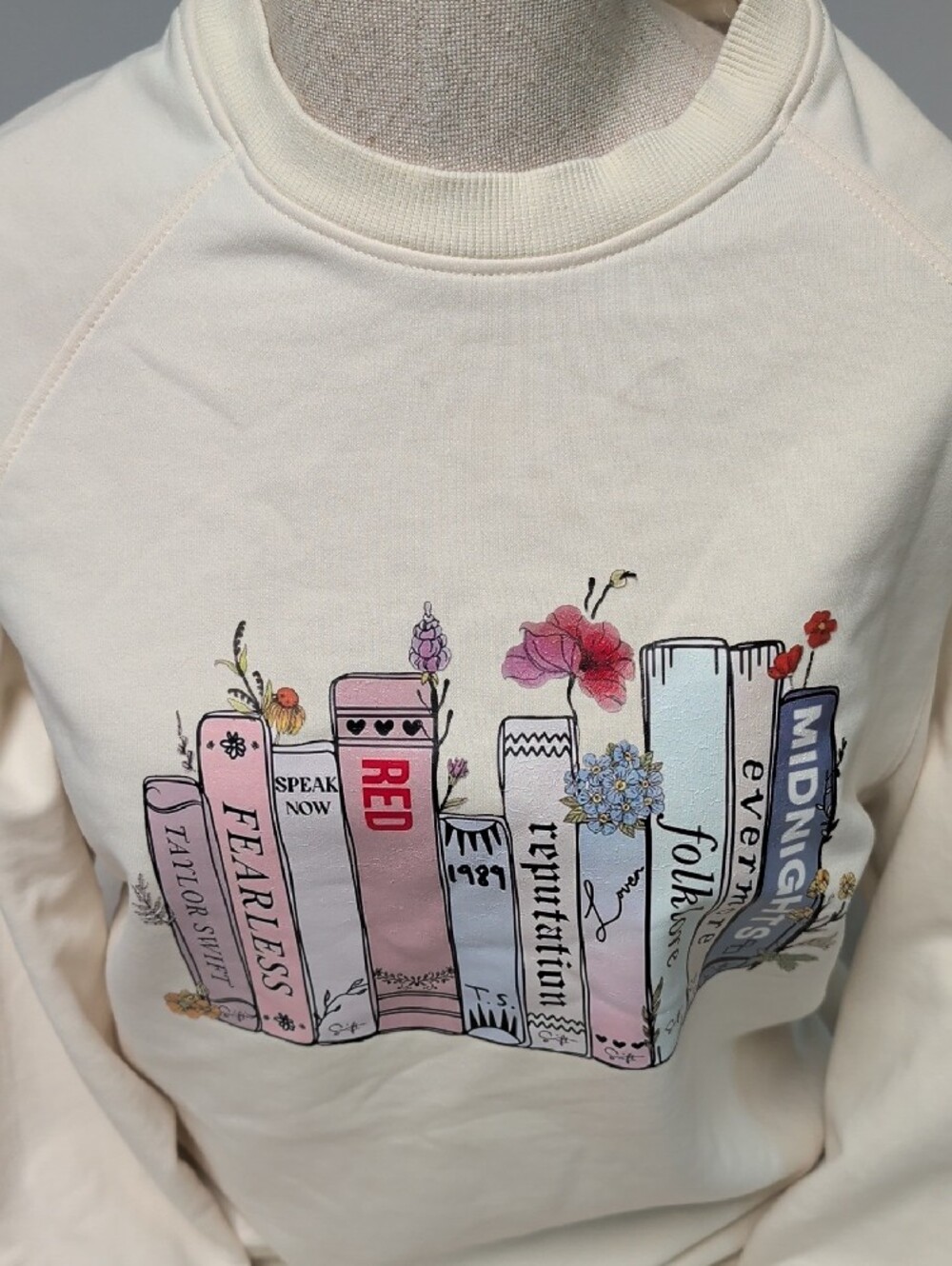 Cream Bookstack Graphic Sweatshirt - Unbranded - Picture 2 of 3